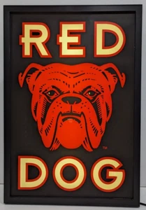Large 1994 Miller Red Dog Beer Lighted Sign 32x22" - Picture 1 of 12