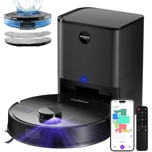 Saugroboter mit Wischfunktion 3,5L Staubsauger Roboter mit Absaugstation 5000Pa - Bild 1 von 2