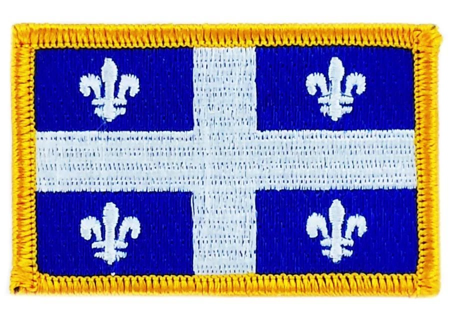 Patch écusson brodé Drapeau  QUEBEC FLAG  Thermocollant CANADA - Photo 1/1