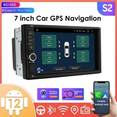 7" Car Stereo 8Core Android 12 Double 2 Din Radio Apple Carplay GPS Navi 4G+32GB - Image 1 of 4