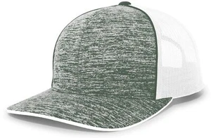 Pacific Headwear 106C Aggressive Heather Trucker Snapback Cap - Picture 1 of 14
