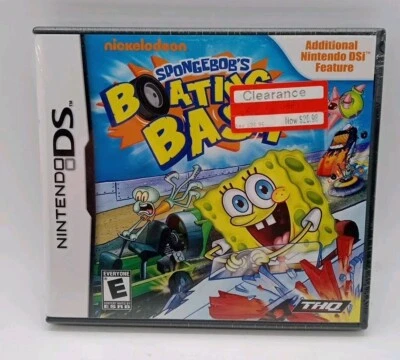 Spongebob's Boating Bash Nintendo DS New Sealed U.S. Sourced / Version 2009 - Image 1 of 3