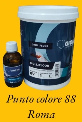 Giollifloor smalto per pavimenti+30ml promotore di adesione all'acqua1lt ncs ral - Immagine 1 di 2