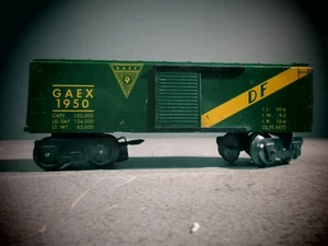 MARX VINTAGE  TINPLATE GAEX DF SILDING DOOR BOX CAR GAEX 1950  "O"/02. - Picture 1 of 8