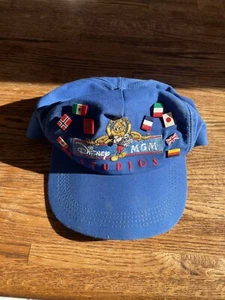 Vintage 1987 Disney MGM Studios Hat Cap Blue Mickey Mouse Embroidered USA - Picture 1 of 8