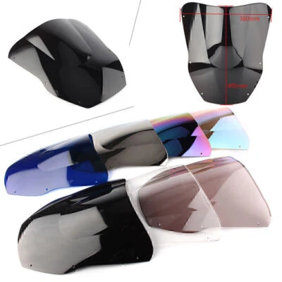 Double Bubble Front Windshield Windscreen For KAWASAKI Ninja ZX-12R 2000-2001 - Image 1 of 4