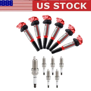 UF667 6 Ignition Coil + 6 Spark Plug for BMW 328i 335i 435i 528i X5 X6 Z4 M4 M8 - Picture 1 of 17