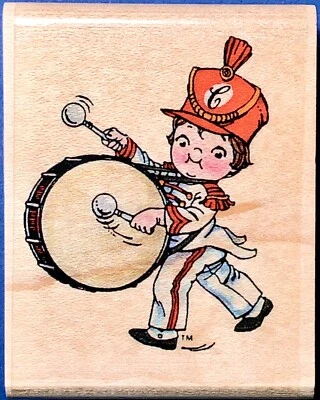 ¡NUEVO! DRUMMER BOY CAMPBELLS SOUP KID por Stamp Affair pollo fideos tomate achoo Foto 1 de 2