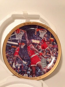 Michael Jordan "1988 SLAM DUNK CHAMPION" Bradford Exchange Collectible Plate - Picture 1 of 8