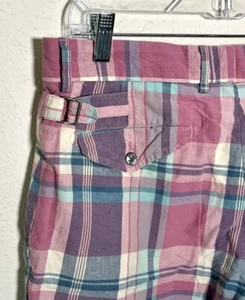 Polo Ralph Lauren Indian Madras Shorts Mens 34 Plaid Preppy Side Tabs Colorful - Picture 1 of 8