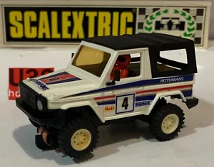Slot Car Scx scalextric exin Sts 2201 Mercedes 280 Ge Tt 4x4 White - Picture 1 of 6
