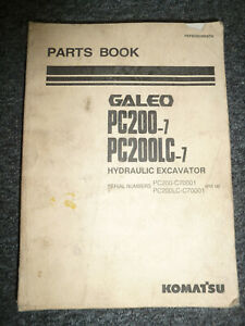 Komatsu Galeo PC200-7 PC200LC-7 Hydraulic Excavator Parts Catalog Manual C70001-