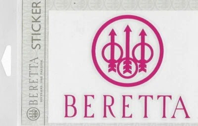 BERETTA Guns, Firearms TRIDENT DECAL PINK, Great for Car, Boat, Truck etc  - Image 1 of 2