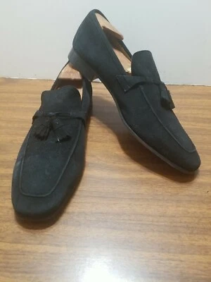 JOHN W NORDSTROM TODO CUERO 9.5/M/ SLIPON NEGRO HECHO EN ITALIA. 1 Foto 1 de 4