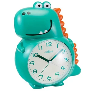 Atlanta Kids' Alarm Clock With Quiet Output Dino Green/Orange 2167 - Picture 1 of 1
