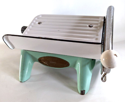 Vintage Tru Cut Deli Cheese Cutter Porcelain Coated Solid Steel Counter Top • 106.61£