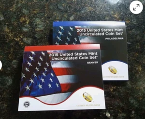2015 United States Mint Uncirculated Coin Set Philadelphia And Denver Combo - Picture 1 of 1