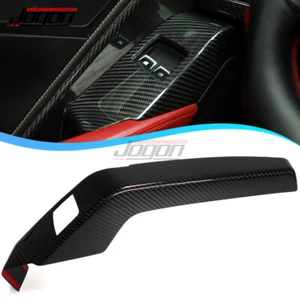 Carbon Driver Side Window Lift Switch Panel Cover trim For Corvette C7 ZR1 Z06 - Foto 1 di 9