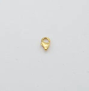 18K Yellow Gold Fancy Oval Tear Drop Lobster Trigger Clasp Hook Claw Lock Parts - Picture 1 of 6