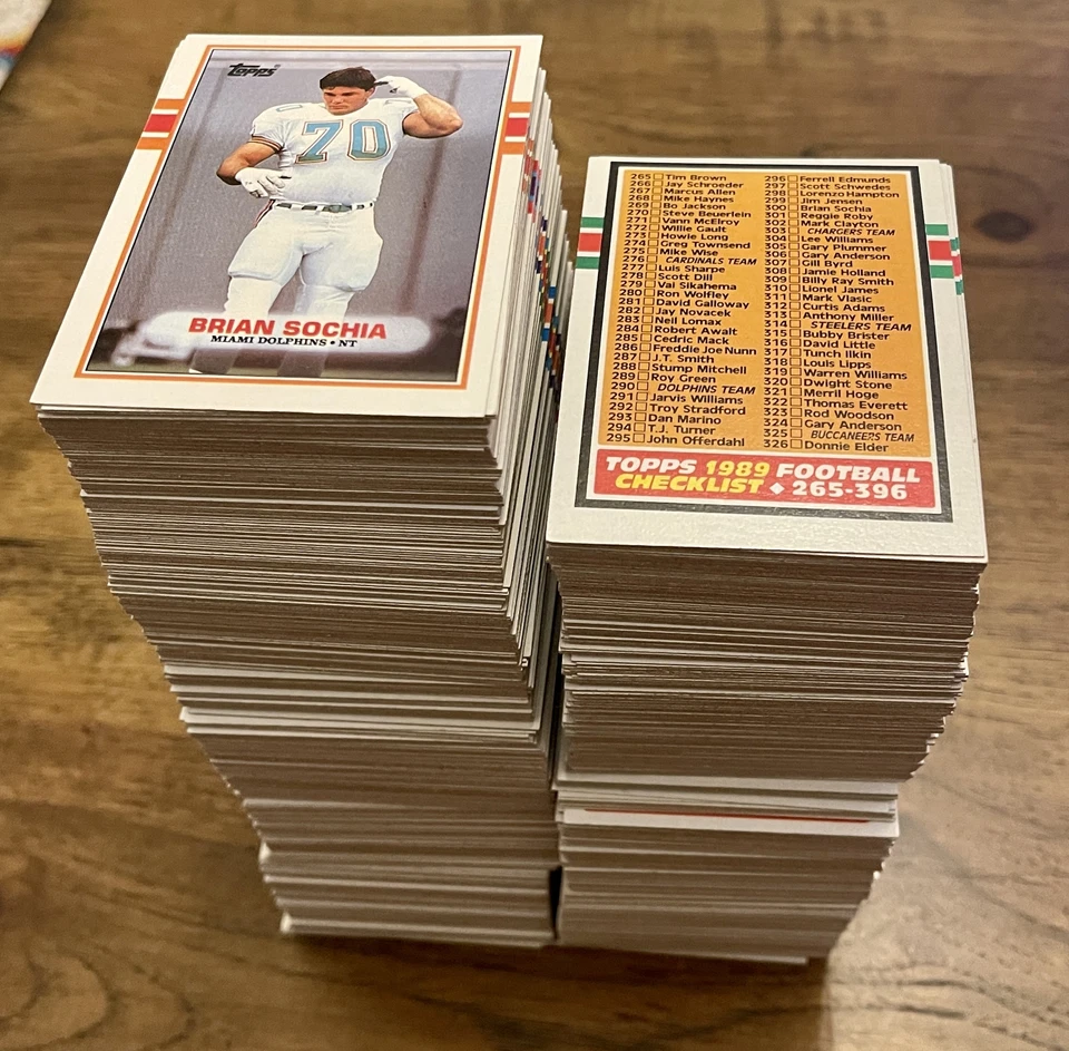 1989 Topps Football Cards 1-250 (NM) - You Pick - Complete Your Set - Image 1 of 1