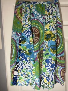 Notations Colorful Flared Skirt. Floral And Circle Print. Women’s Size Small - Picture 1 of 6