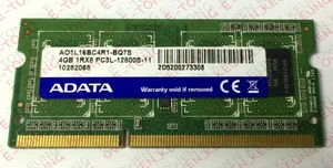 Laptop Notebook ADATA 4GB x1 AO1L16BC4R1-BQ7S DDR3 1600mhz SO-DIMM Ram 1.35v