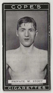 COPE COPES-BOXERS BOXING 1915-#071- PRIVATE W. STOUT - Picture 1 of 2