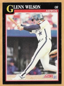 GLENN WILSON HOUSTON ASTROS #298 - Puntuación Casi Nuevo - Como nuevo 1991 - Imagen 1 de 2