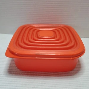 Tupperware Modular Mates Stuffables 24 Unzen Lebensmittelaufbewahrung flexibler Deckel rot 8x2,5 - Bild 1 von 8