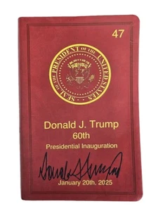 Comemorative 2025 Trump Inaguration Bible With Printed Signature - Bild 1 von 9