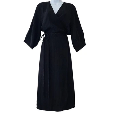 Everlane Ribbed Kimono Wrap Dress Sz 12 - Image 1 of 4
