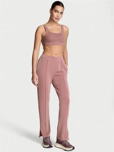 Victoria’s Secret VSX Women’s Featherweight Knit Tailored Slim Pants Rose XS - Picture 1 of 10