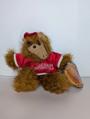 VTG ALF Plush Hand Puppet Orbiters Baseball Hat Jersey Burger King Promo 12 Inch - Image 1 of 4