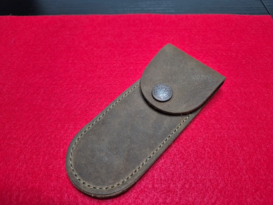 Case XX Soft Brown Leather Belt Sheath for Pocket Knives 40003