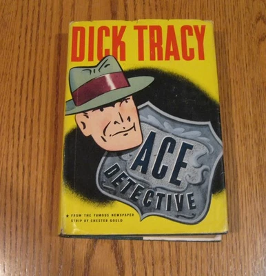 DICK TRACY  ACE DETECTIVE  1943  WHITMAN PUB.   HB-DJ   VG ! - image 1 of 4