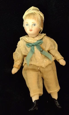 Sweet Vintage Little Sailor Boy娃娃微型瓷器-1:12,4英寸 — 第 1/4 张图片