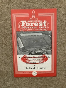 F A Cup Semi Final Rep - Leicester City v Sheffield Utd - 23/3/61 @ City Ground - Picture 1 of 1
