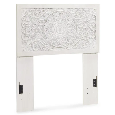 Signature Design by Ashley Traditional Paxberry Twin Panel Headboard, Whitewash - Image 1 of 4
