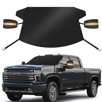 For Chevy Silverado Windshield Snow Covers Frost Ice Guard & Side Mirror Cover Foto 1 de 4