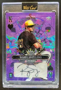 2024 Wild Card 5 Card Draw Robby Snelling Purple King of Hearts Auto #2/4 - Picture 1 of 2