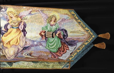 Lena Liu Angel Song Tapiz Mesa Corredor Ángeles Borlas Navidad EE. UU. 3 piezas Foto 1 de 4