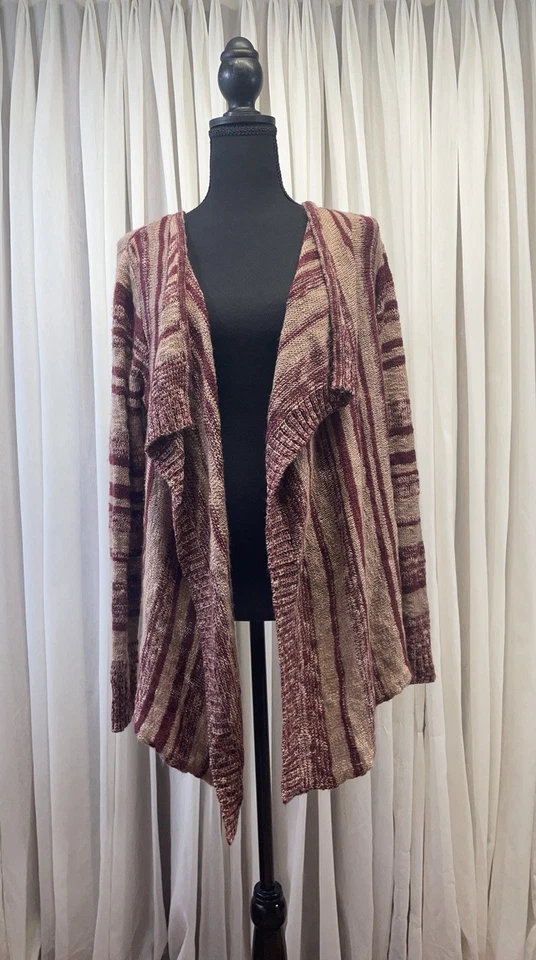 Кардиган Charlotte Russe асимметричный спереди размер L | свитер многослойный с открытой драпировкой - Изображение 1 из 4