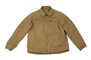 LL Bean Katahdin Iron Works Wool Lined Canvas Jacket Size Large - Picture 1 of 7