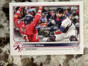 2022 TOPPS MINI MLB BASEBALL CARD ATLANTA BRAVES MANNY PINA #US171 - Picture 1 of 1