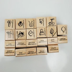 Stampin' Up! Good Times set 28 Rubber Stamps Minis Many Celebrations 2003 - Picture 1 of 5