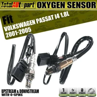 2x Sensor de oxígeno O2 para Volkswagen Passat 2001 2003-2005 aguas arriba y aguas abajo Foto 1 de 4