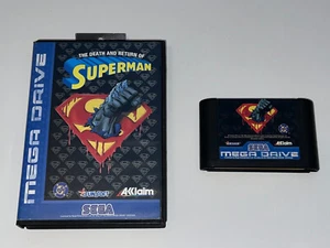 Sega Mega Drive Game The Death and Return of Superman Boxed OVP rare selten - Bild 1 von 10