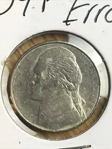 2004 Jefferson Nickel Strike Through Grease Error "In God We Trust" Missing - Picture 1 of 8