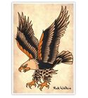 Diving Eagle by Rick Walters Tattoo Artist Black Market Art Print Unframed/Frame