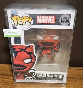 Funko Pop Marvel Carnage Black Panther #1434 con protector - Imagen 1 de 7